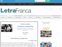 Tablet Screenshot of letrafranca.com
